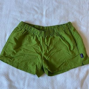 patagonia barely baggies bright green!